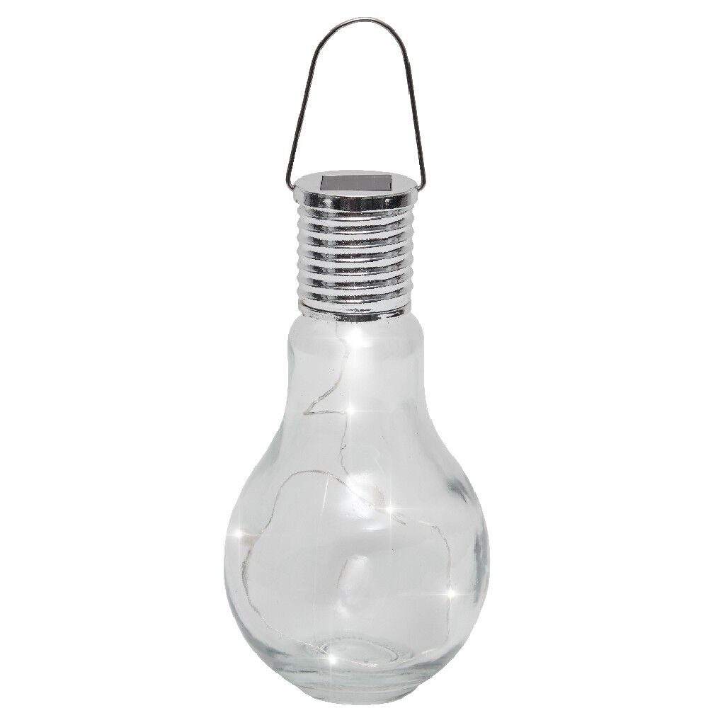 Ampoule solaire à suspendre verre transparent