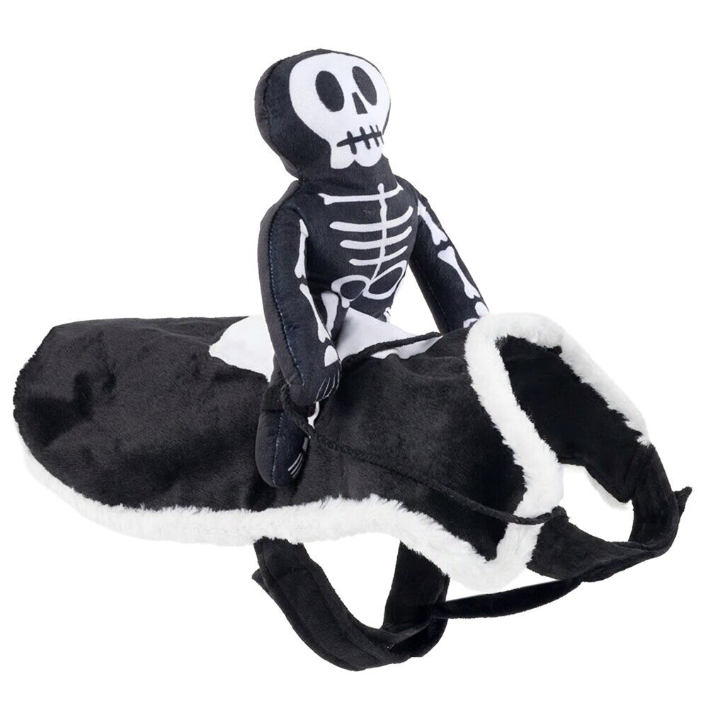 Déguisement pour chien squelette noir et blanc L/XL 40x55H2,5cm