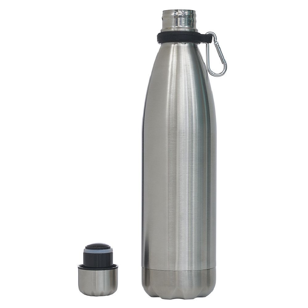 Bouteille isotherme 750ml inox double paroi et compartiment secret