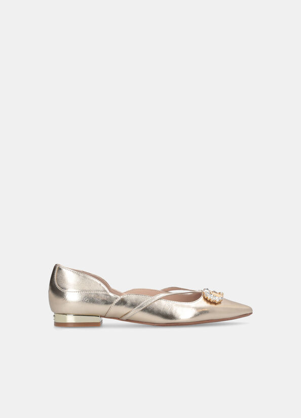 Ballerine con logo gioiello