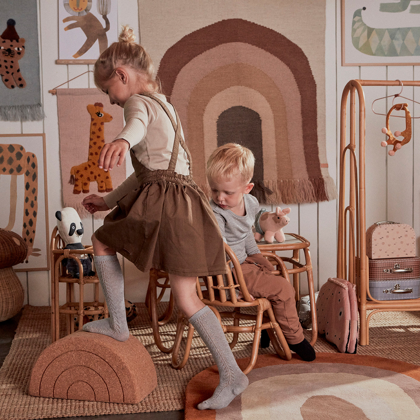 OYOY MINI Rainbow Vloerkleed 88 x 90 cm