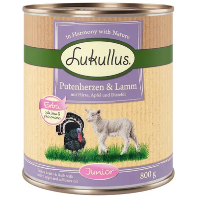 Lukullus Junior Turkey Hearts & Lamb