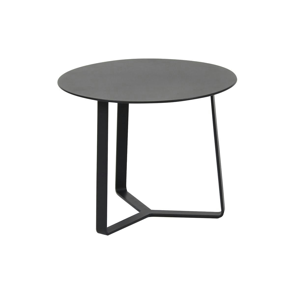 WALLIS - Bout de canapé en aluminium noir