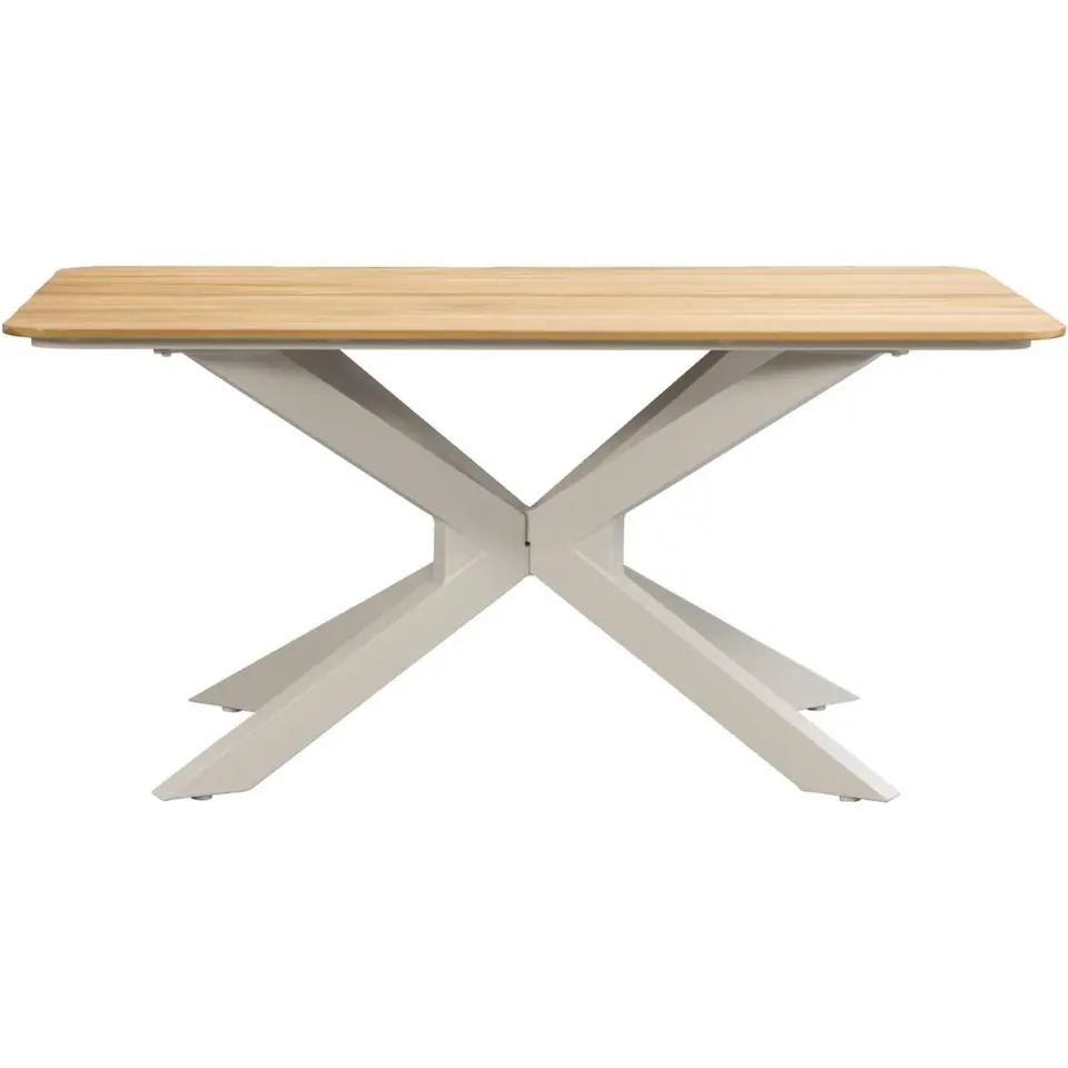 Tuintafel Perpignan - zand/metaal - 75x160x90 cm