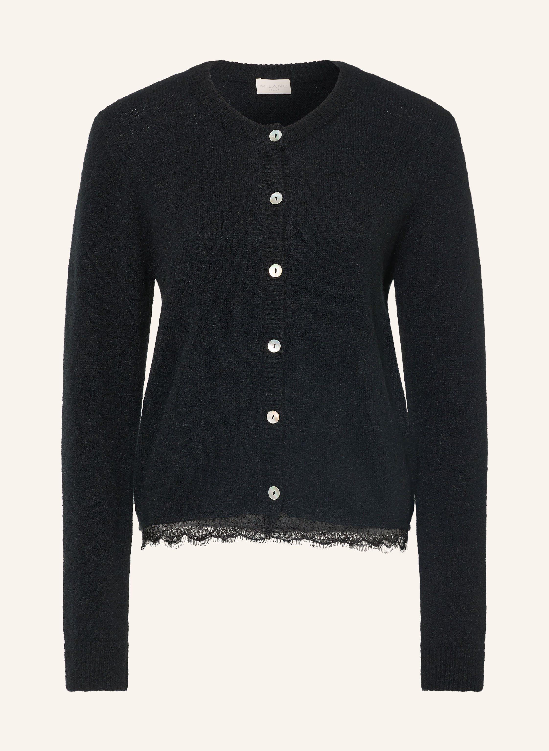 MILANO ITALY Strickjacke mit Spitze