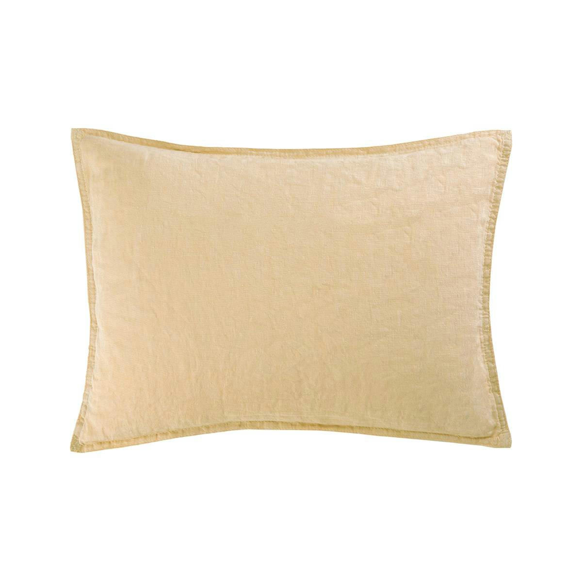 PETIT JOUR - Taie d'oreiller en  lin lavé beige 30 x 40 cm