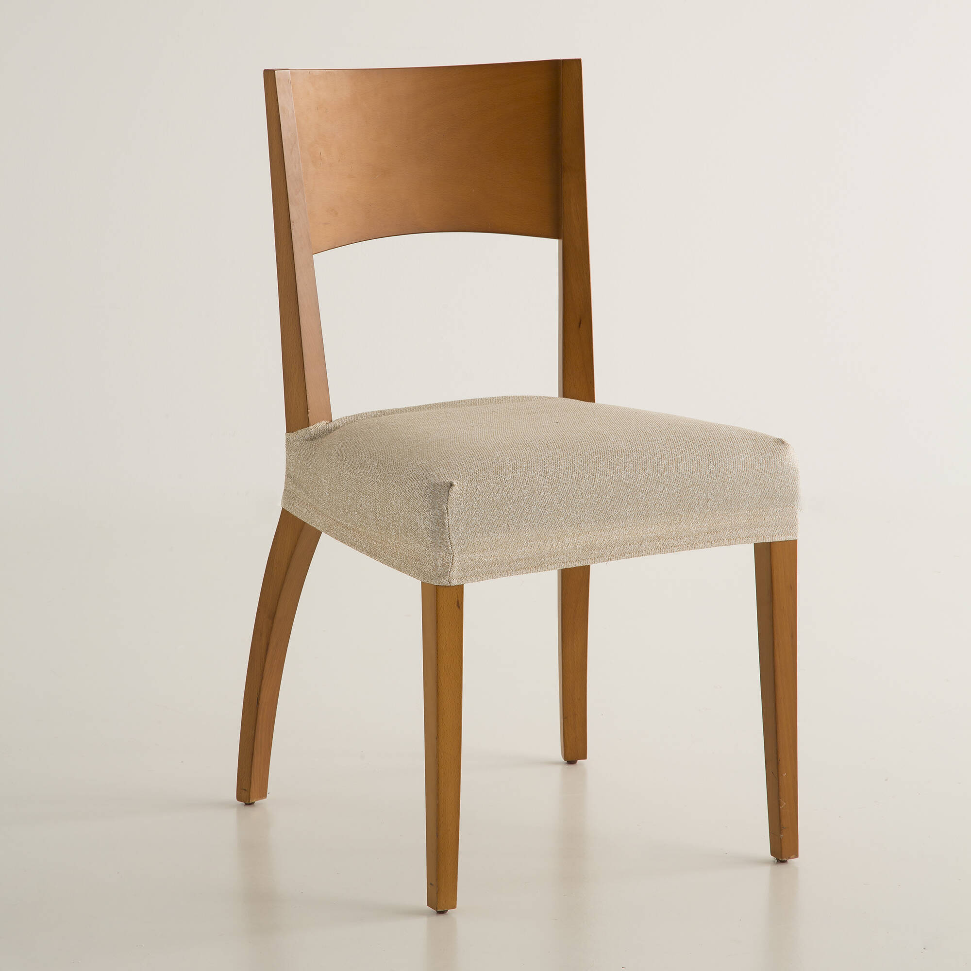 Housse assise de chaise extensible jacquard chiné