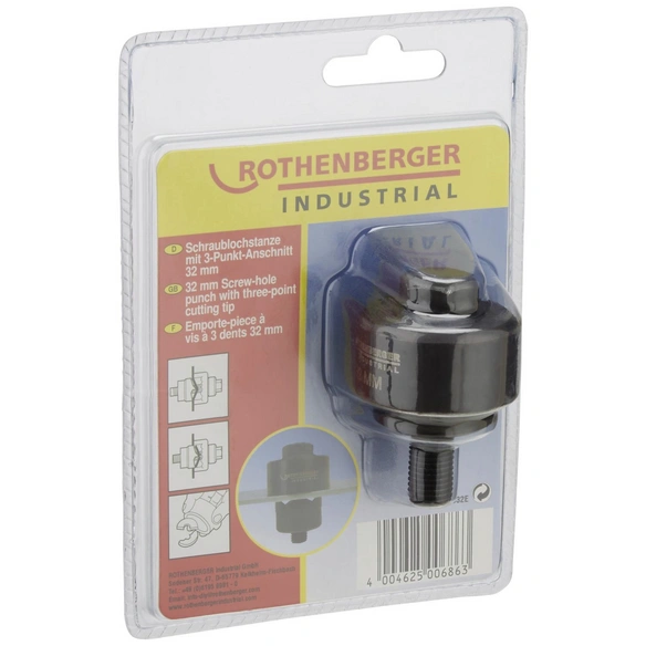 Schraublocher, aus Metall, für Bleche aus Kupfer, V2A, Aluminium und Stahl bis 4 mm Stärke