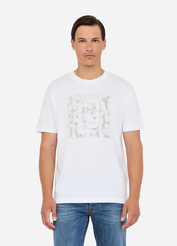 T-shirt in cotone con logo