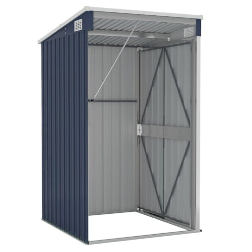 NNEVL Wall-mounted Garden Shed Anthracite 118x100x178 cm Steel