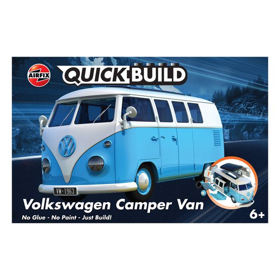 Airfix Quickbuild Blue Volkswagen Campervan Model Kit