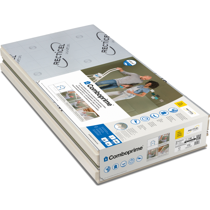 Panneau isolant Comboprime 100   12,5 mm 120 x 60 cm 2 pièces RECTICEL
