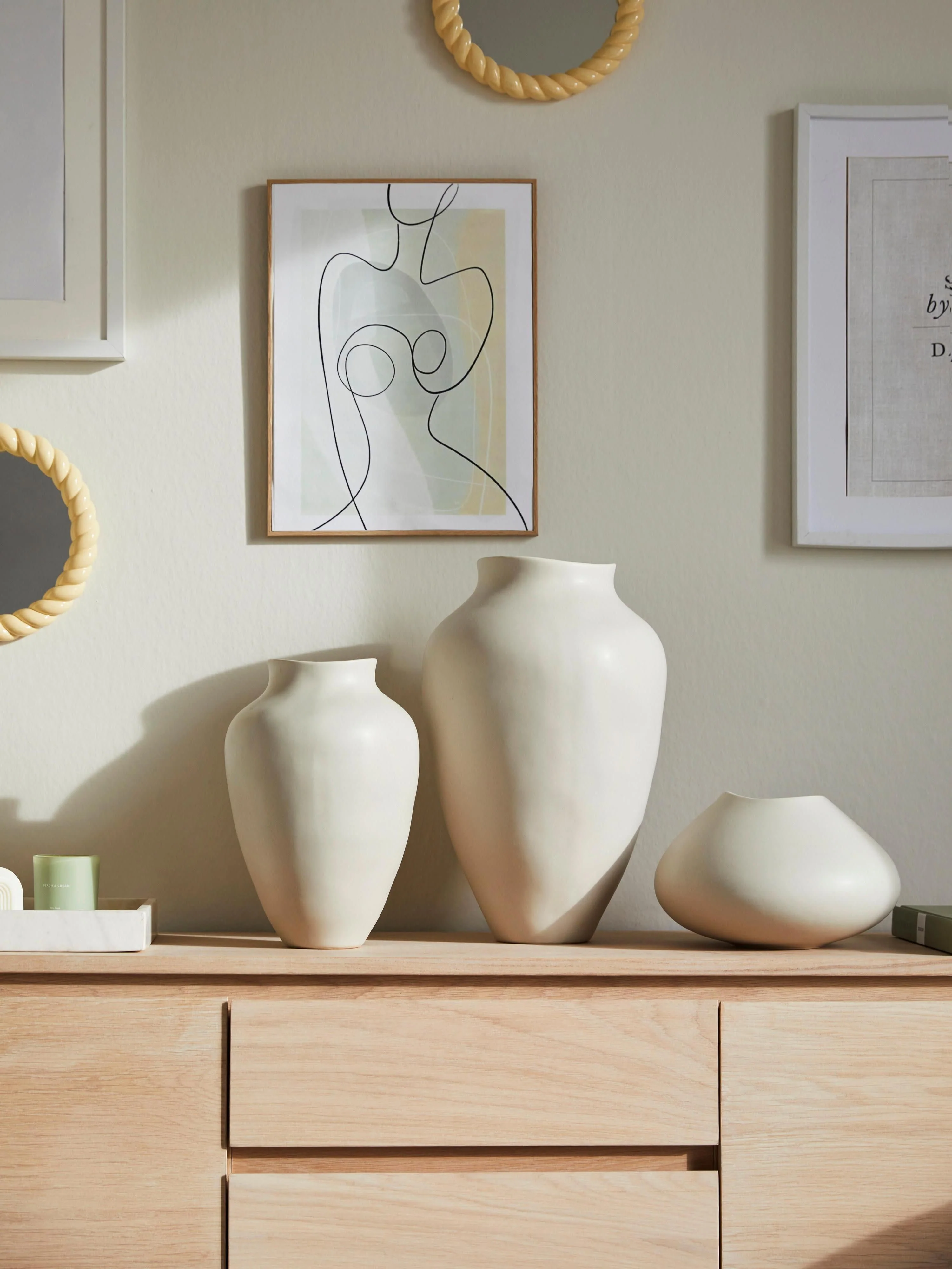 Handgefertigte Vase Latona, H 30 cm