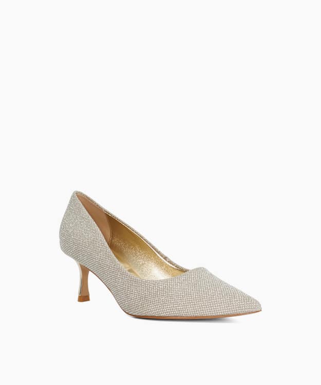 Achievable Gold - Embellished Court Shoes