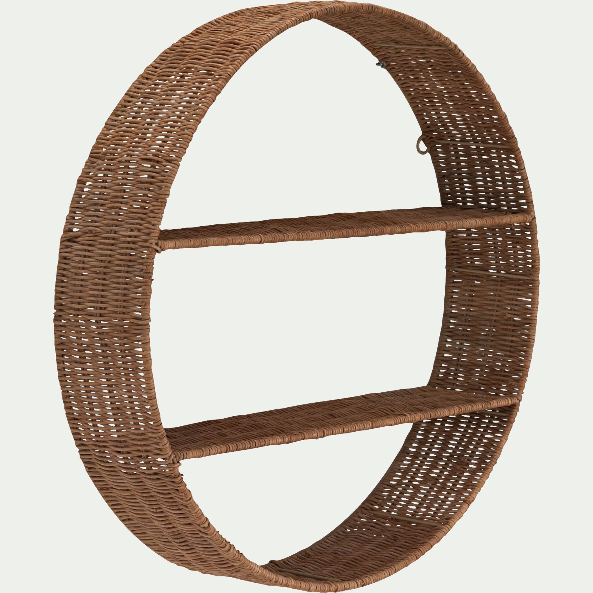 LINDA - Etagère murale en rotin D55xP12cm - naturel