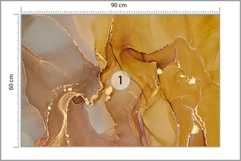 Fototapeta Marmur W Miedzianych Odcieniach 90x60cm