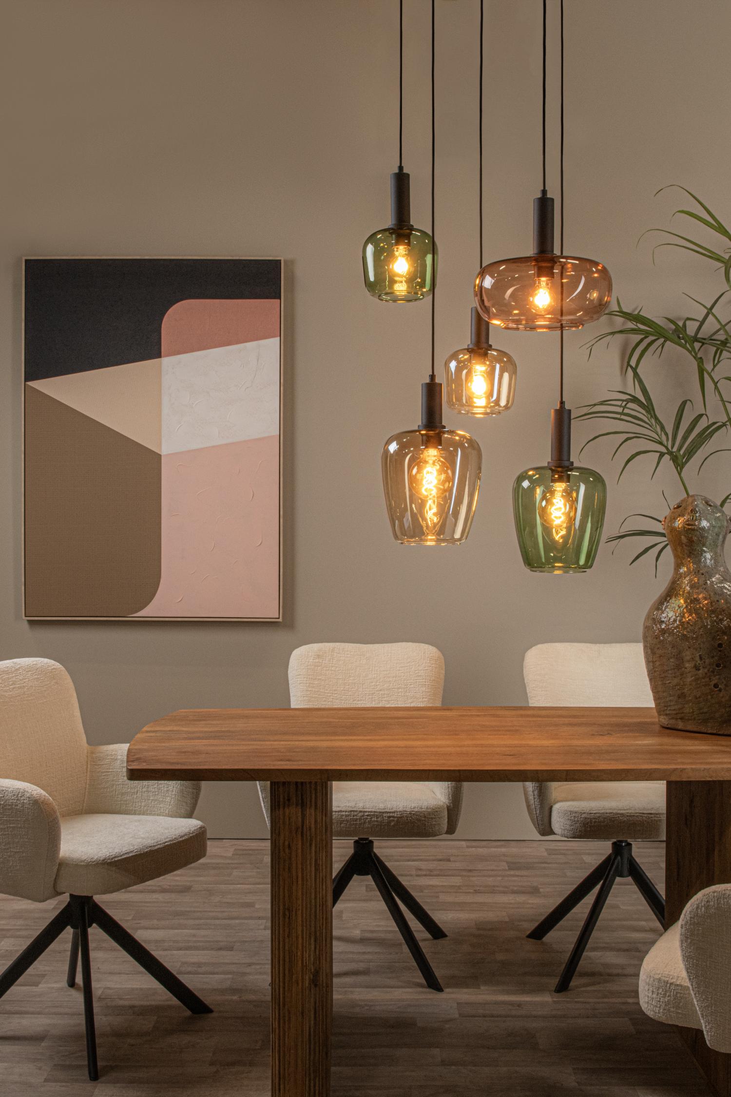 Lucide hanglamp ILONA - 5xE27 - Zwart