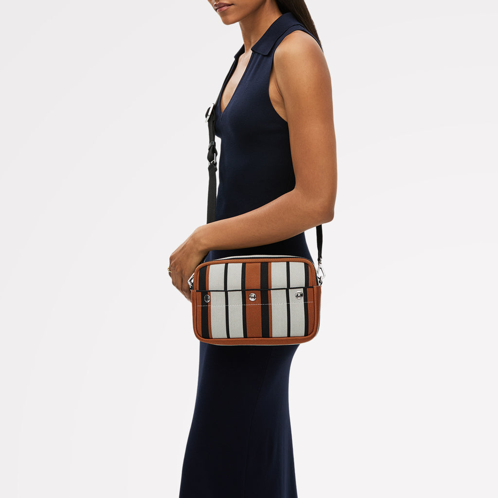 Hadleigh Place - Stripe - Small Ziptop Cross Body