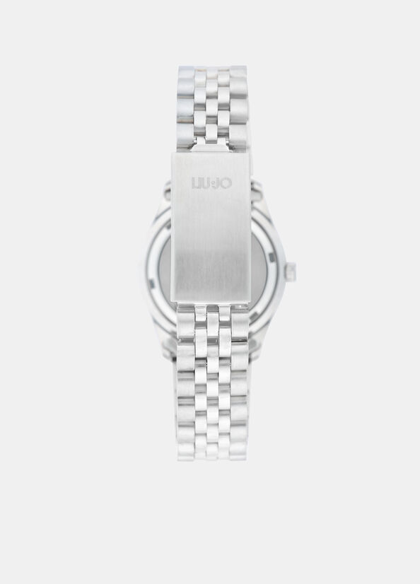 Orologio in acciaio con brill