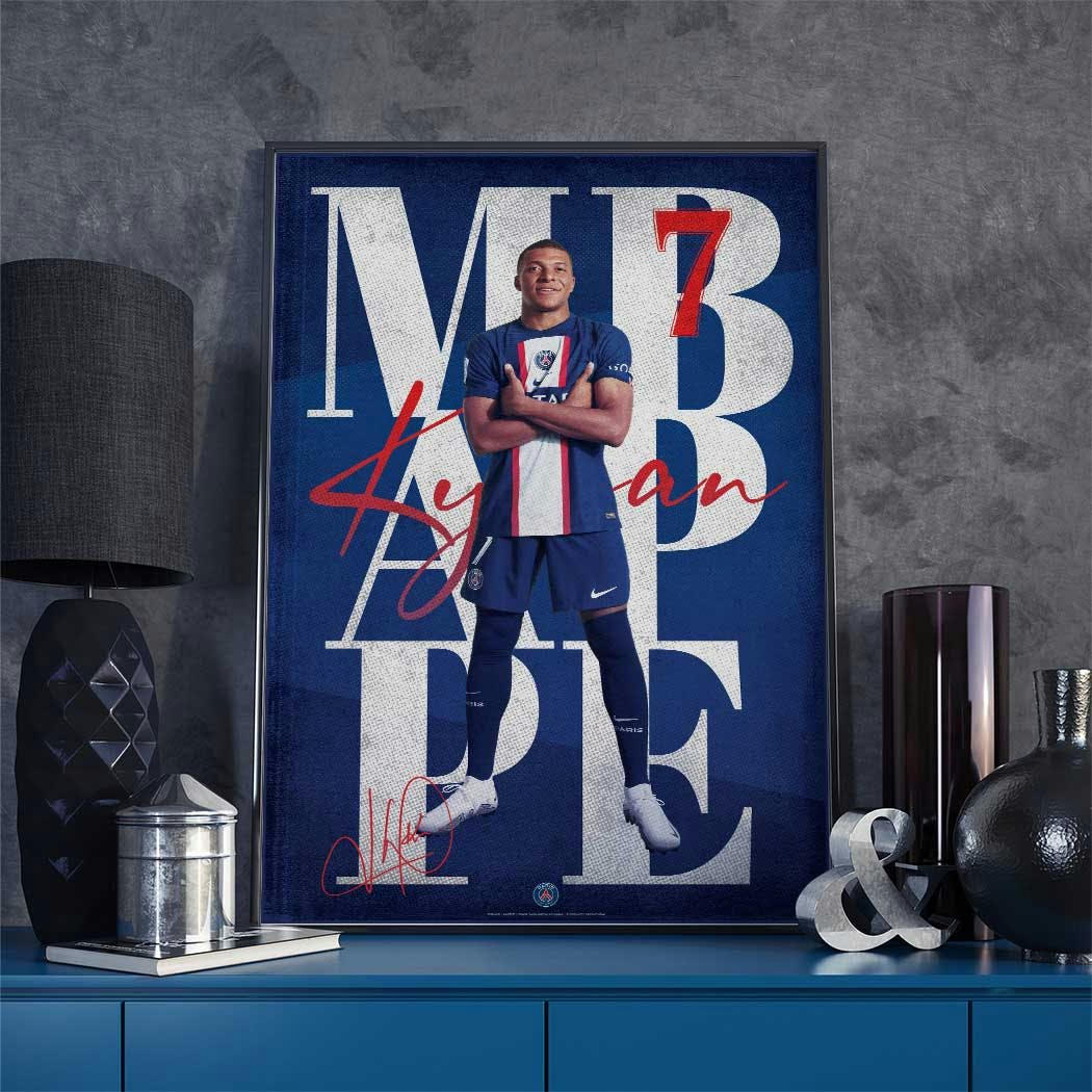 FOOT - Affiche Foot - PSG Street Kylian Mbappé  40x60cm