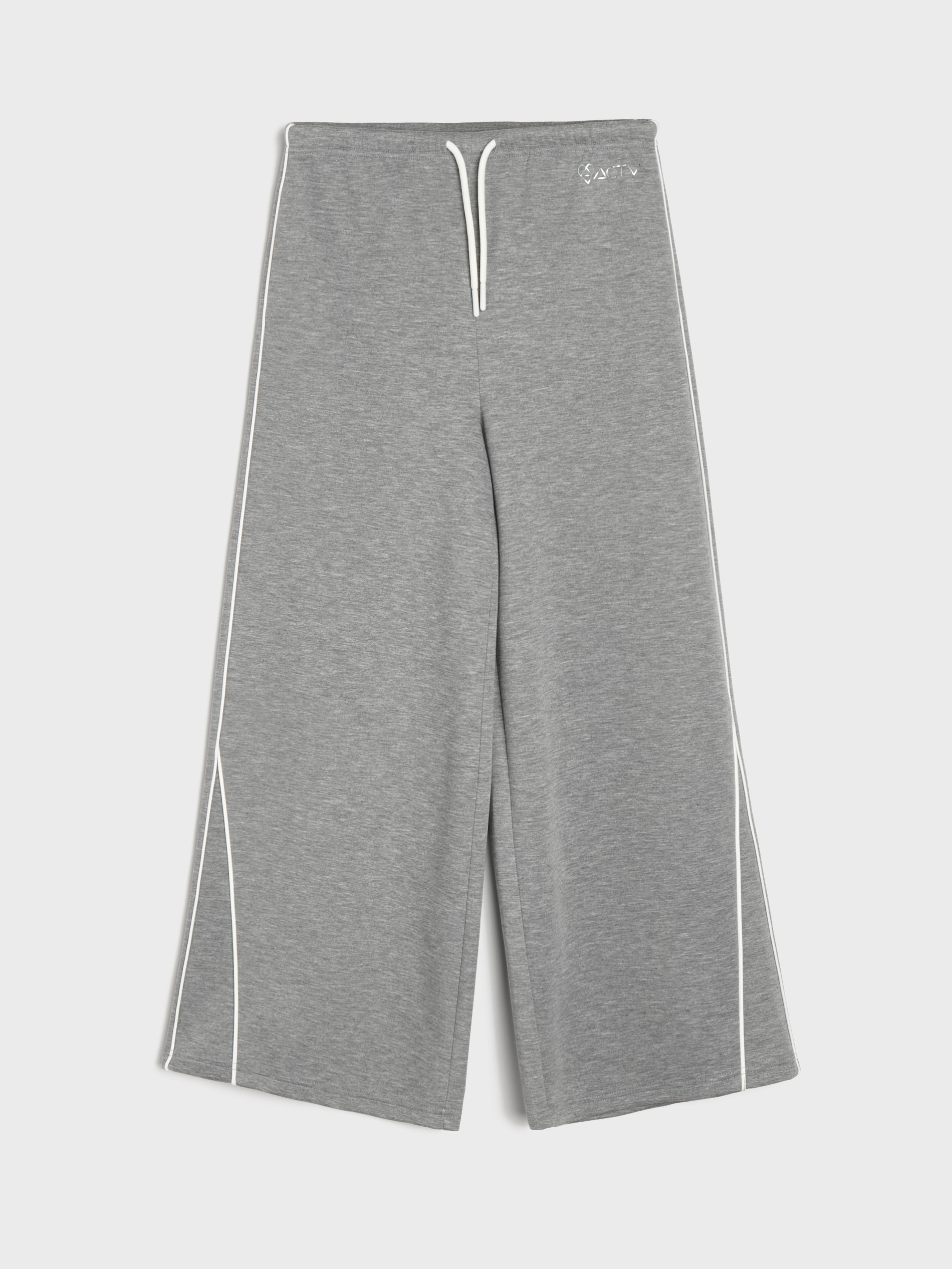Spodnie sportowe oversize z kontrastowymi lampasami Active