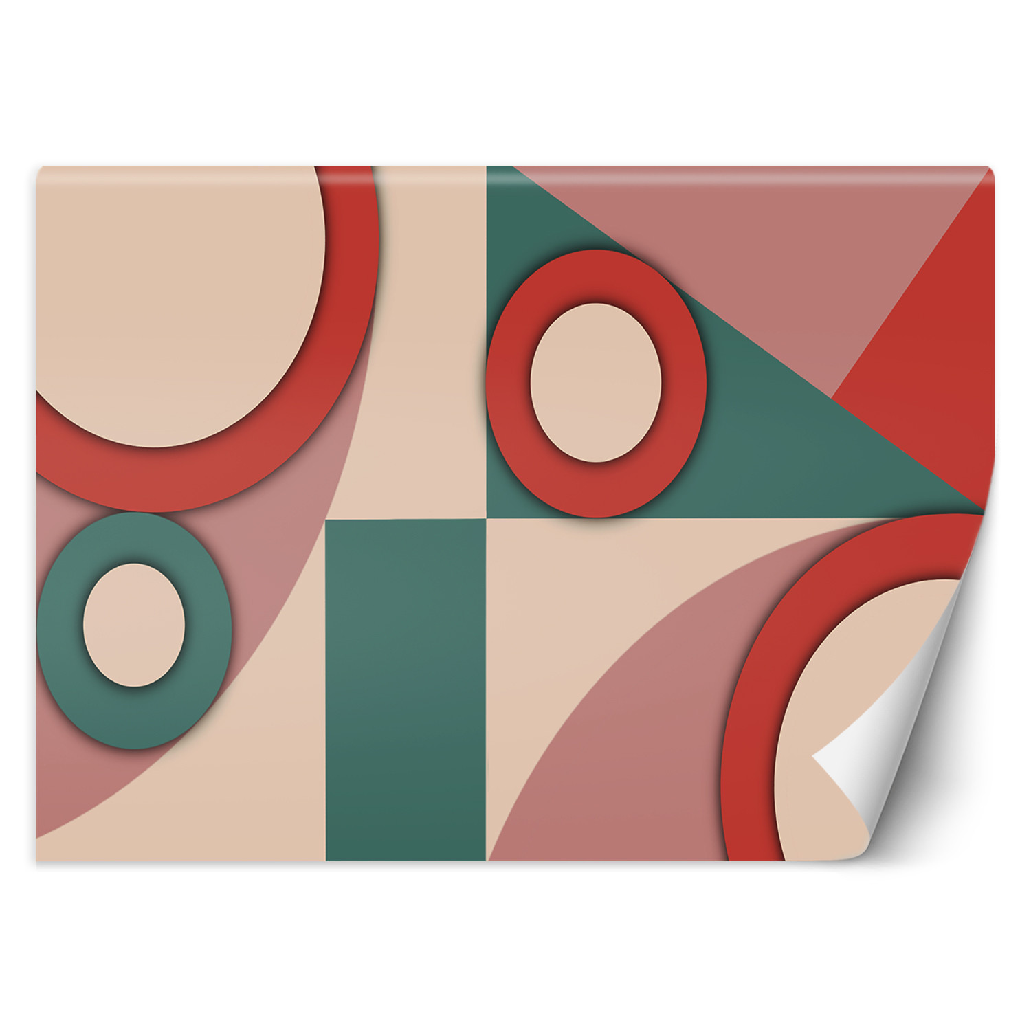 Feeby Fototapeta, Geometryczne kształty abstrakcja 100x70