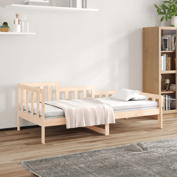 Łóżko dzienne bez materaca 90x200 cm lite drewno sosnowe