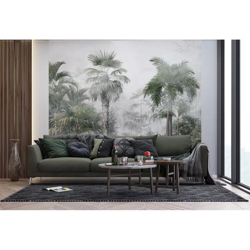 Sanders & Sanders fotobehang - tropisch landschap met palmbomen