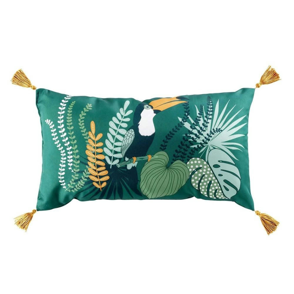 BRAZILIA - Coussin pompons 30x50cm