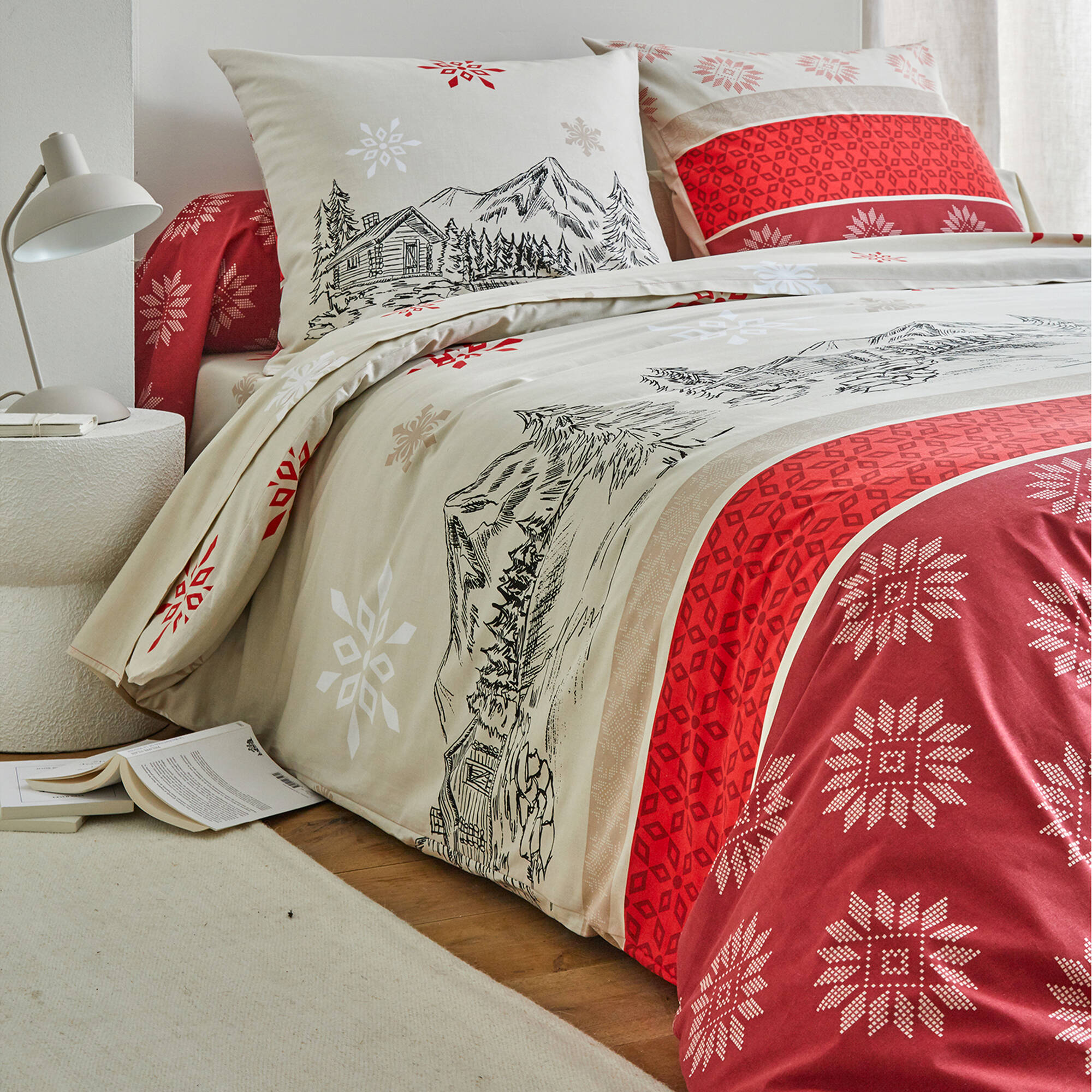 Linge de lit Montana en flanelle