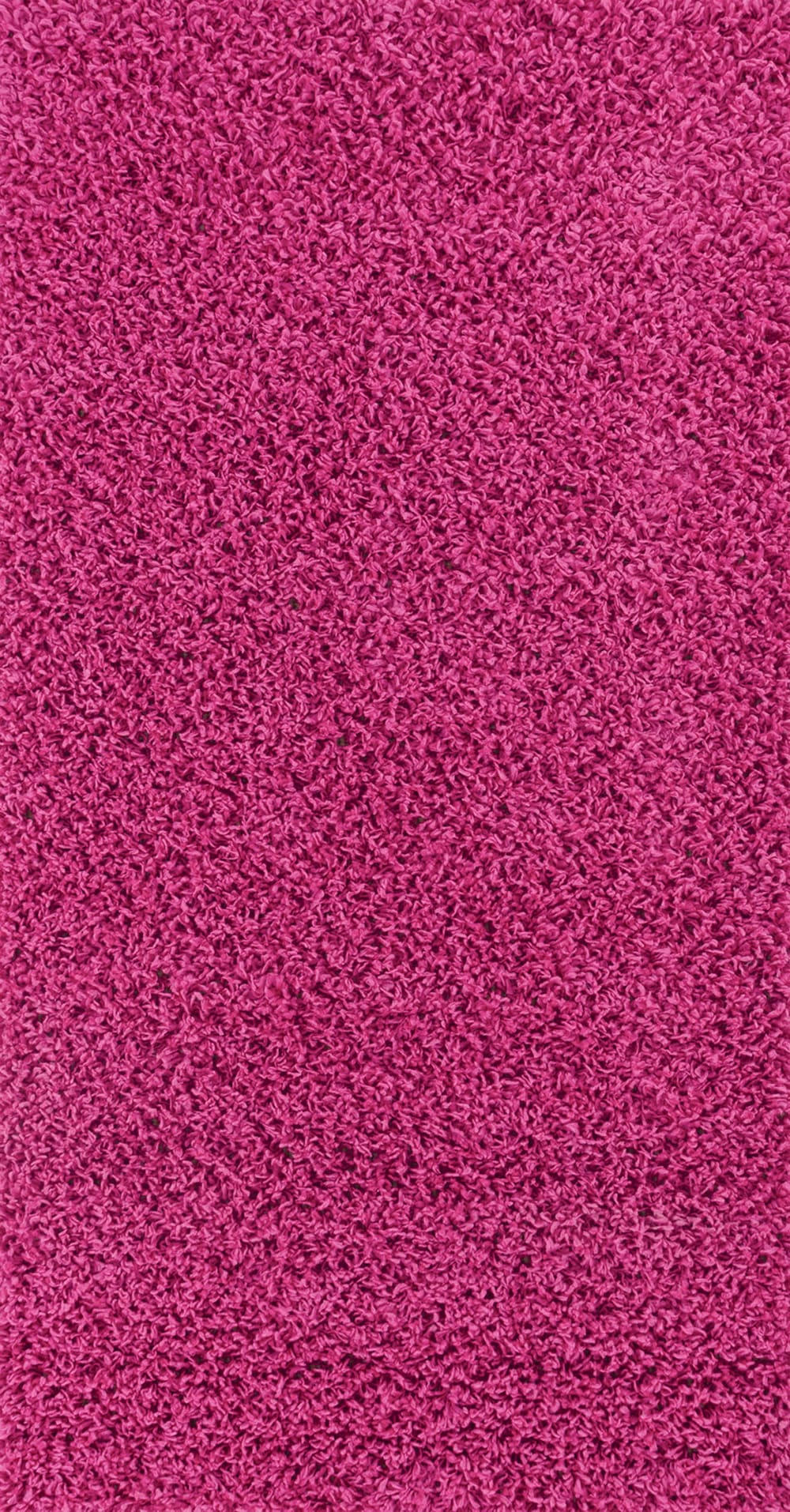 LILLY - Tapis de Couloir Shaggy Uni Chic Fuschia 80x150