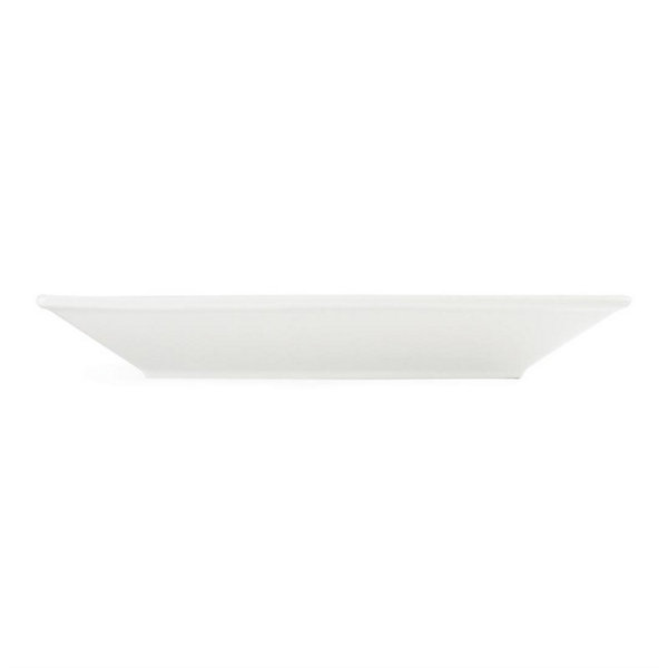 Assiette Carrée à Large Bord Blanche 250 mm - Lot de 6 - Olympia