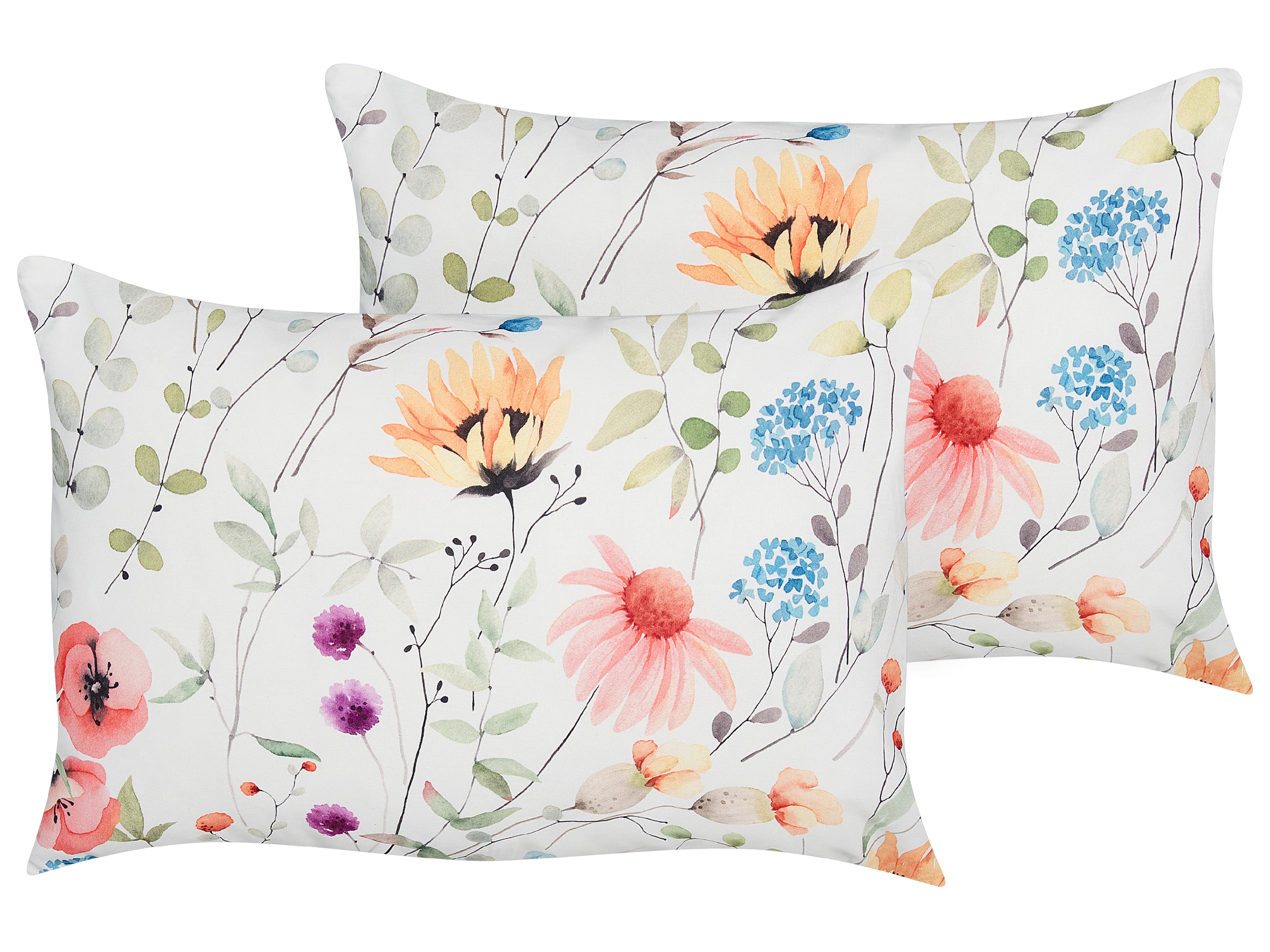 Set of 2 Outdoor Cushions MONESI Floral Pattern 40 x 60 cm Multicolour