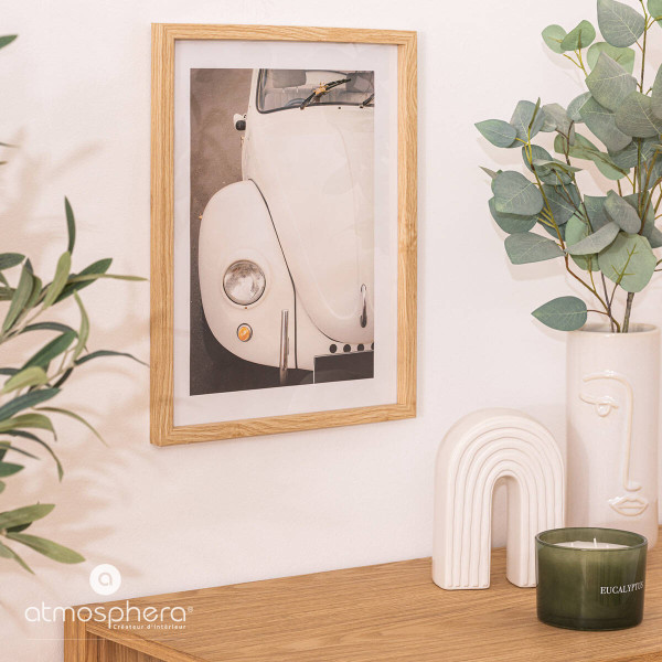 Plakat w ramie z retro samochodem VIVIEN, 30 x 40 cm