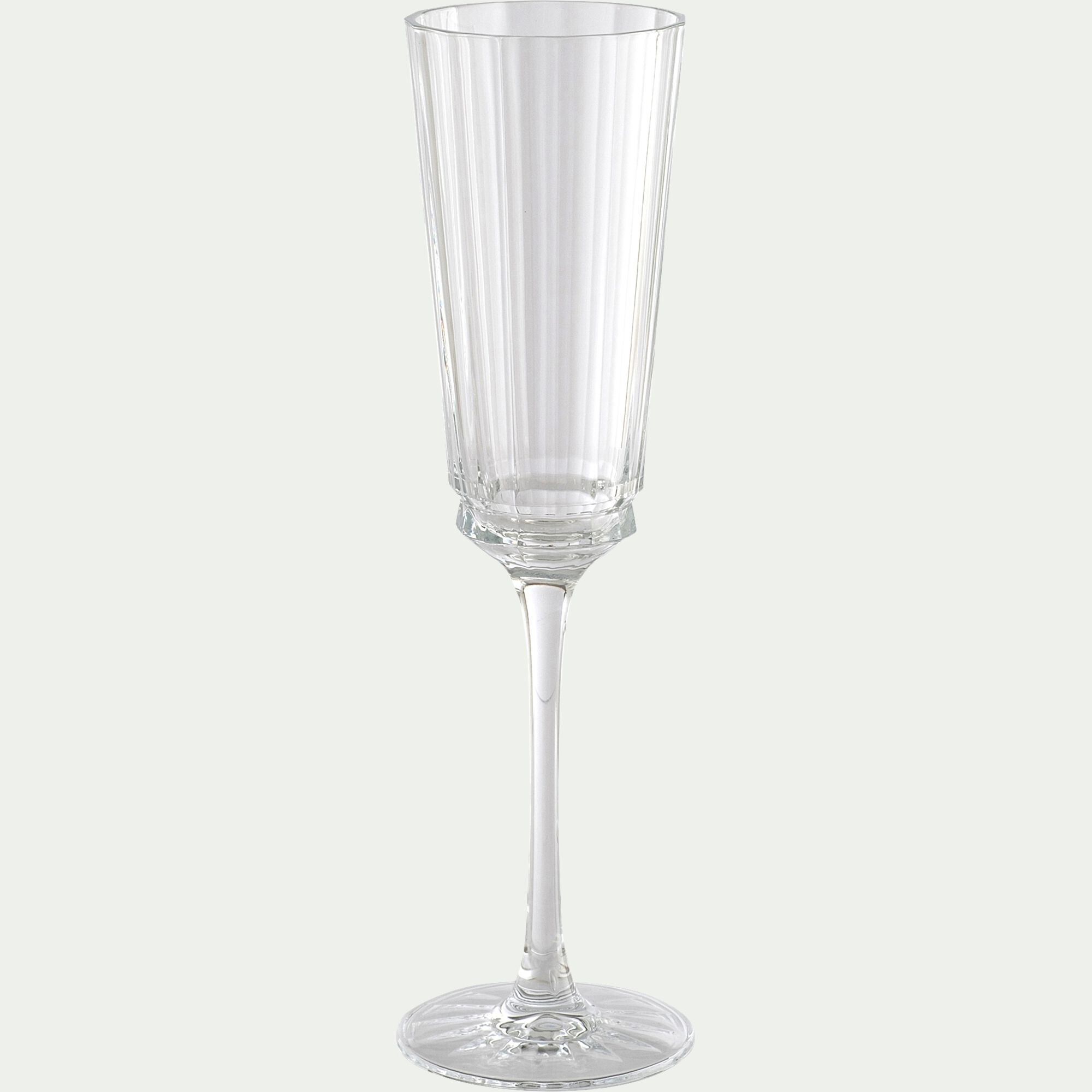 MACASSAR - Flûte à champagne en cristallin 17cl - transparent
