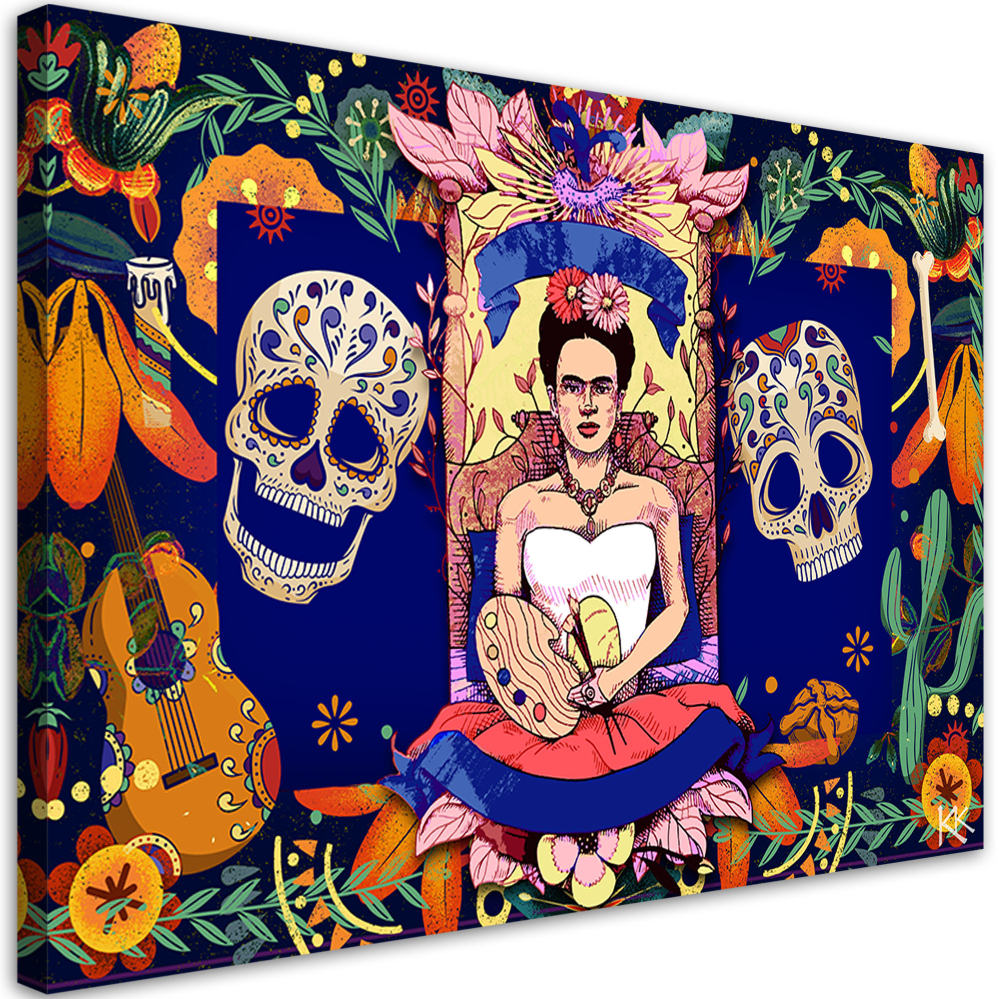 Feeby Obraz na płótnie, Frida Kahlo Los Muertos 60x40