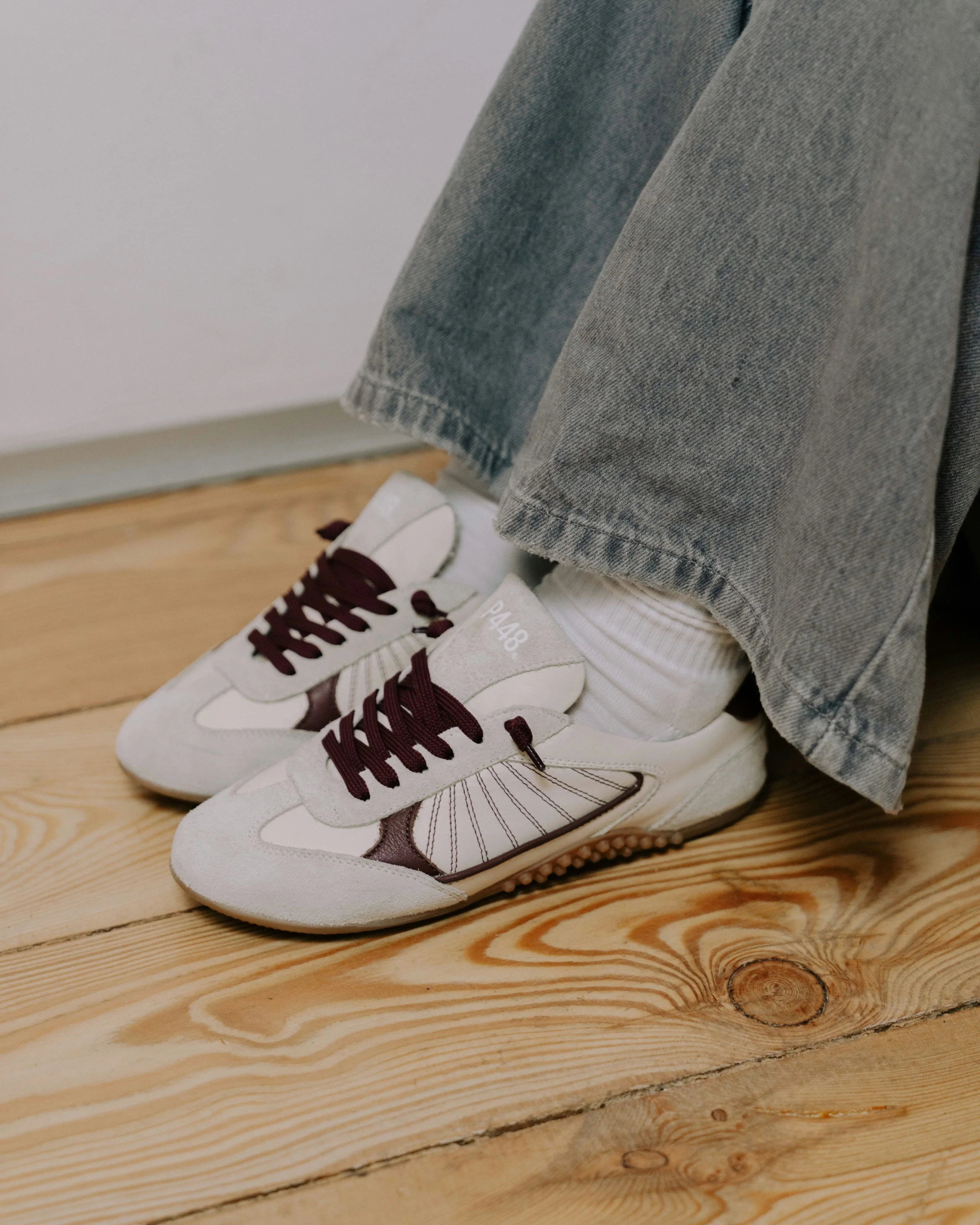 Lisbon Cream Maroon