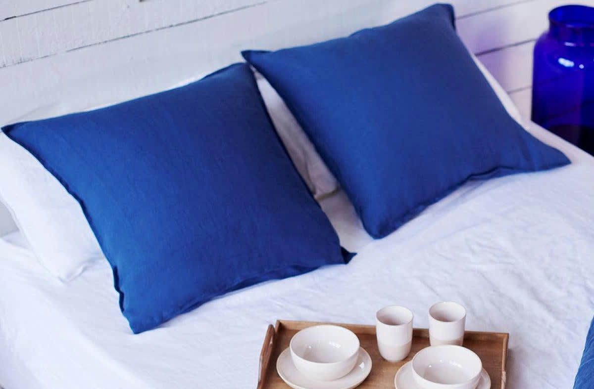 TAIE OREILLER LIN - Lot de 2 taies d'oreiller 100% lin français