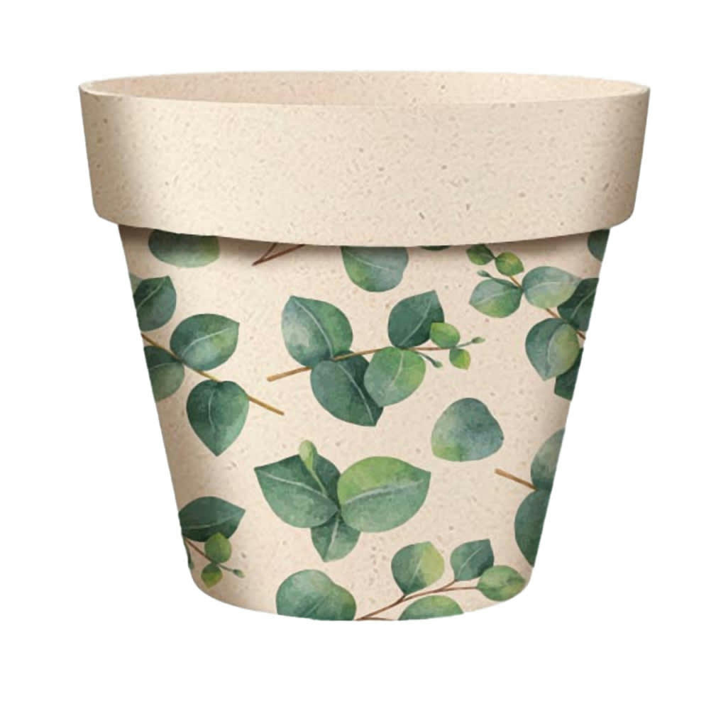 EUCALYPTUS - Cache pot en bambou modèle eucalyptus D7,2cm