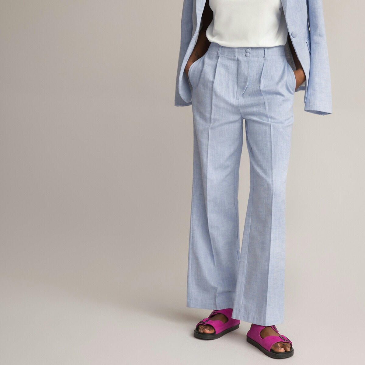 Pantalon large à pinces