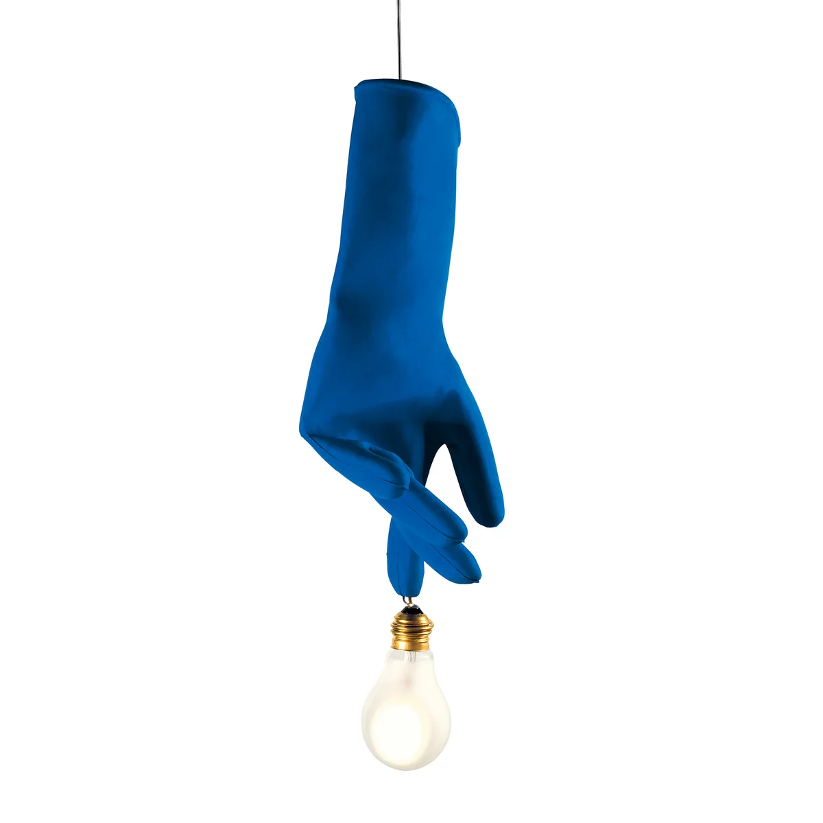 Ingo Maurer - Blue Luzy Pendelleuchte, blau