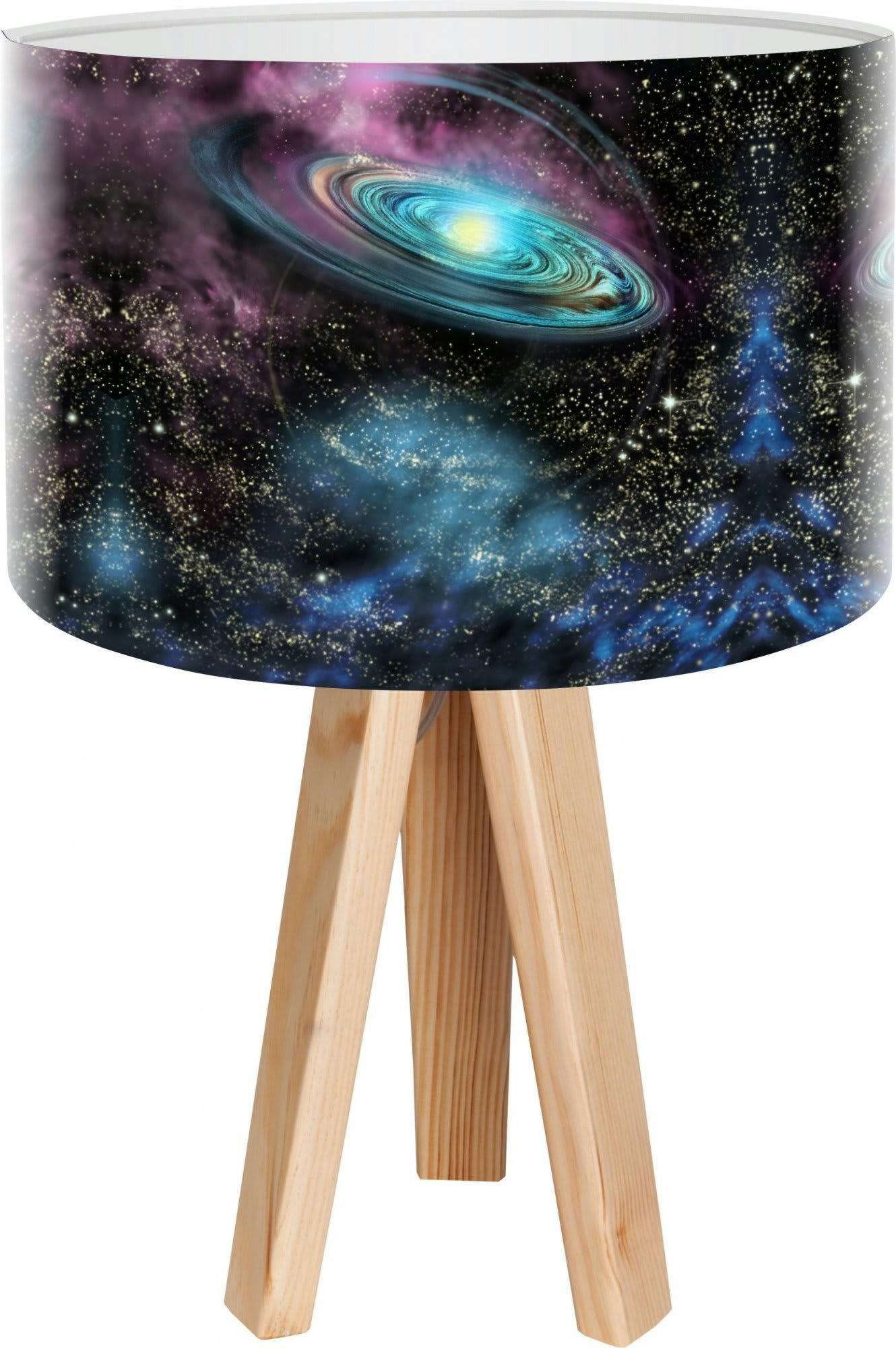 KIDS - Lampe de chevet enfant Bois Bleu 30x30x45 cm