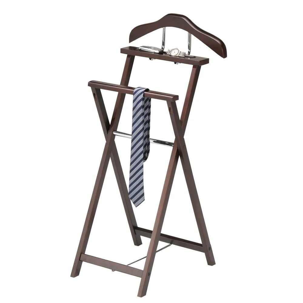 Foldable Wood Valet Stand