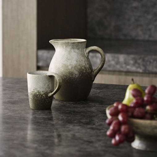 Grand Designs Dusk Stoneware 4 Piece Mug Set 300ml Cream & Brown