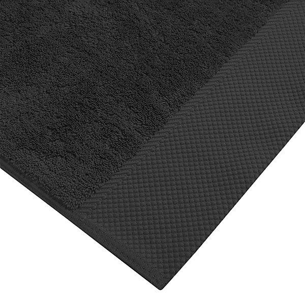 Drap de bain Zéro Twist 560 g/m² Noir 70x140 cm SENSOFT