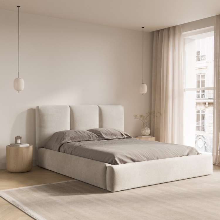 Windsor & Co Horizon Bedframe met Opbergvak - 200 x 200 cm - Fluweel -