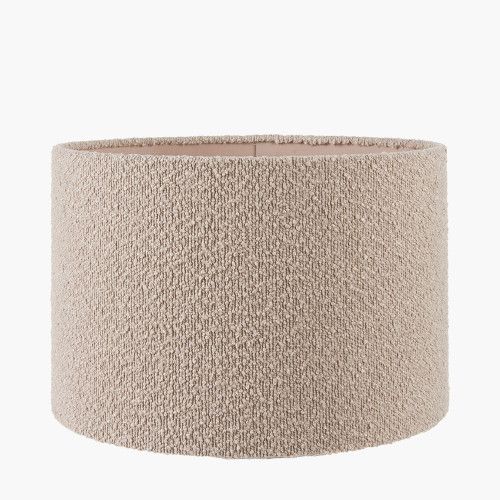 Ruma Taupe Boucle Cylinder Lampshade