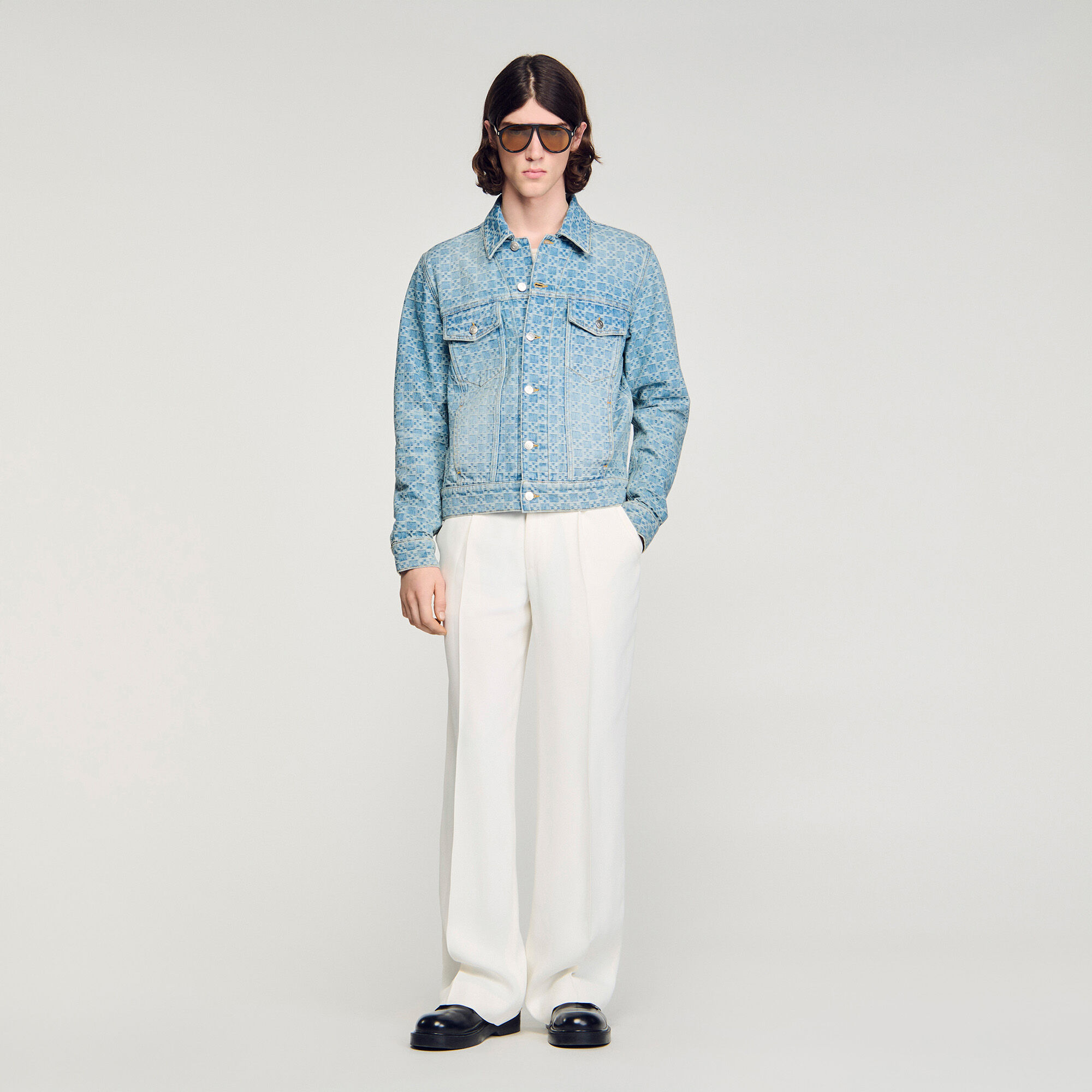 Blouson en denim Square Cross