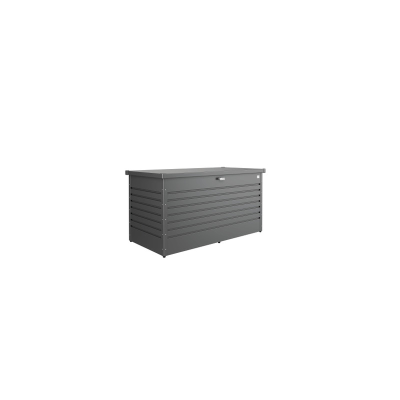 Coffre de jardin gris foncé 1,6 x 0,79 x 0,83 m BIOHORT