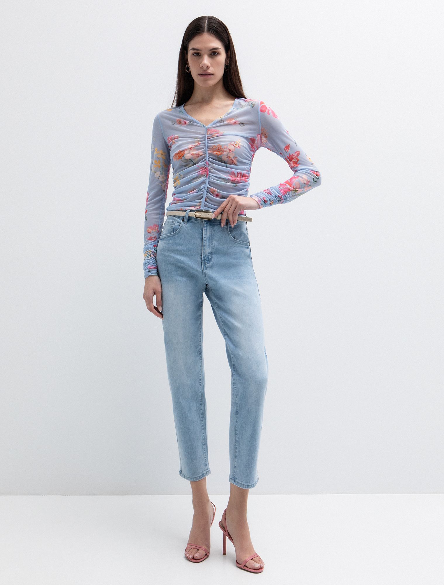 Tulle τοπ φλοράλ